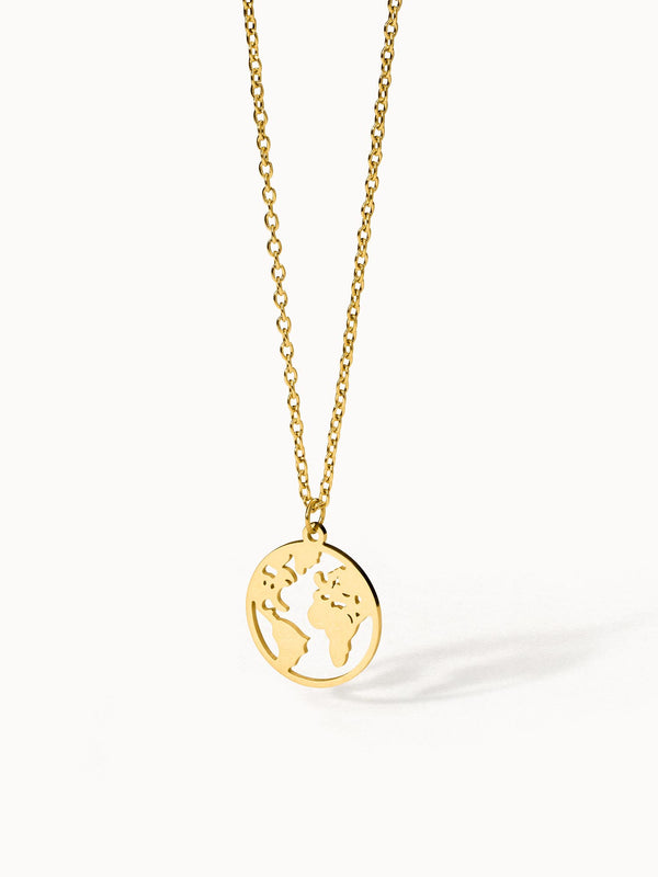 Purelei World Map Kette Halsketten