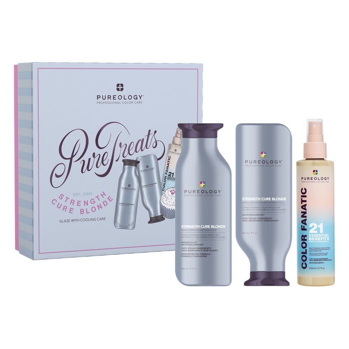 pureology Strength Cure Blonde Holiday Gift Set