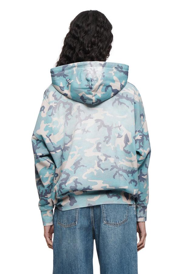 Purple Brand Faded Camo Pull Over Hoodie All Over Print