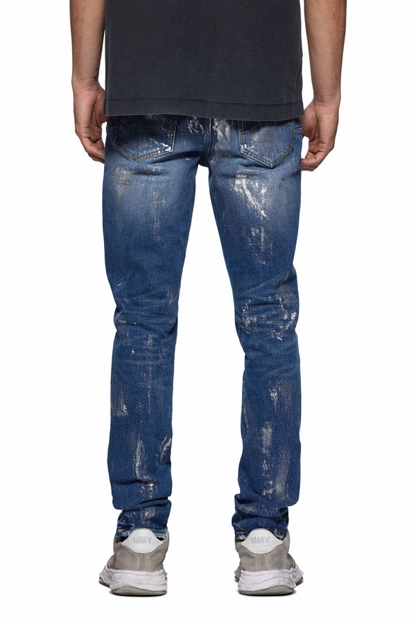 Purple Brand P001 Angel Silver Foil Cross Dark Indigo