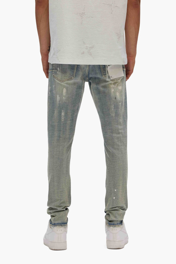 Purple Brand P001 Light Indigo Paint Blowout Indigo