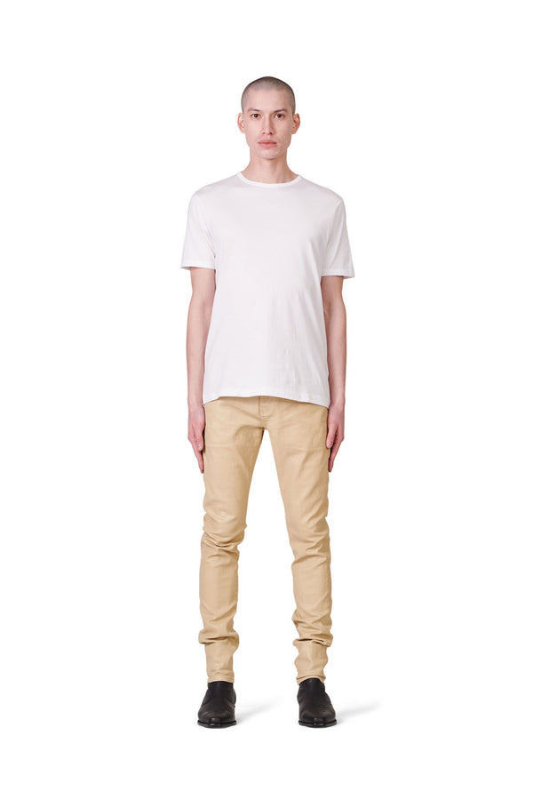 Purple Brand P001 LOW RISE SKINNY JEAN - Leathered Ecru