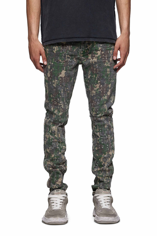 purple brand P001 Militaire Buckshot Camo All Over Print