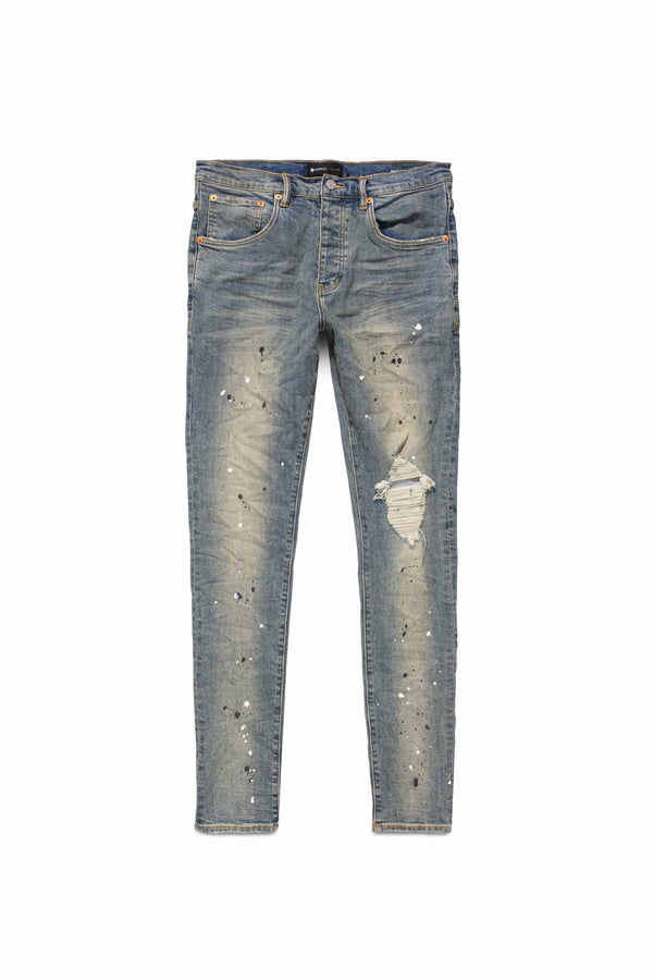 Purple Brand P002 Mid Indigo Destroy Paint Mid Indigo