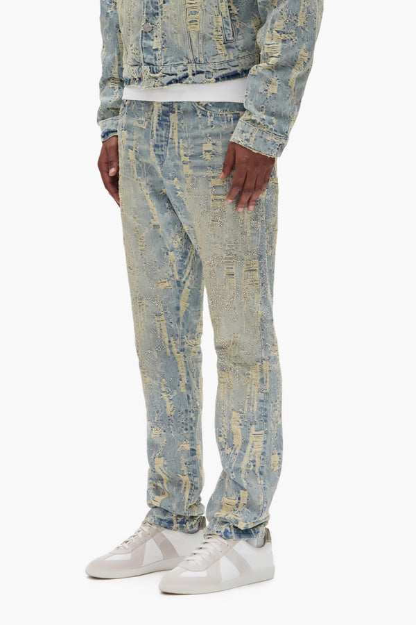 Purple Brand P005 Bead Splatter Destroy Light Indigo