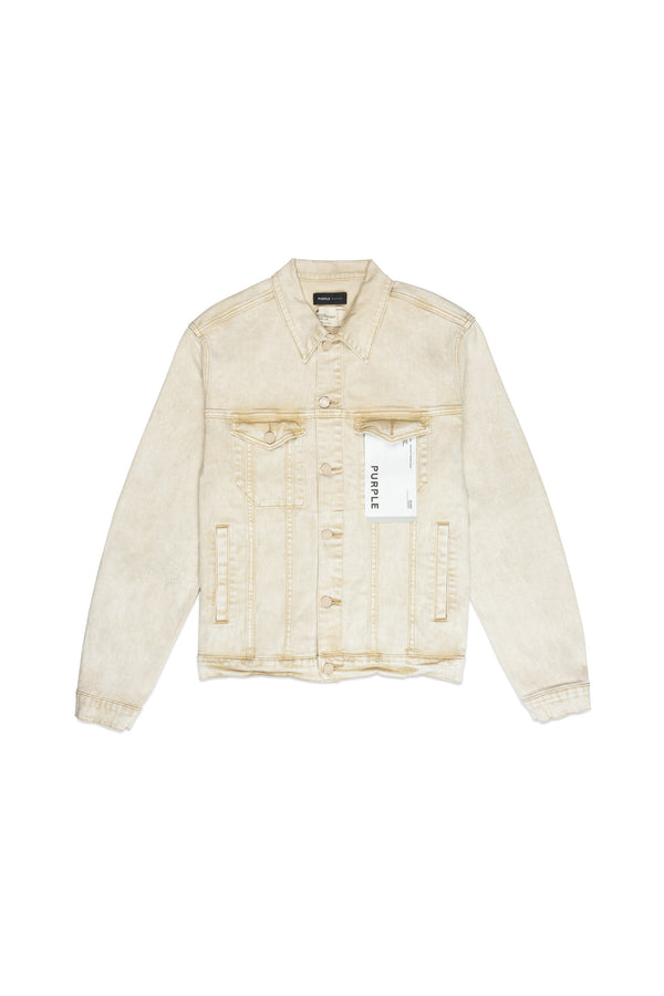 Purple Brand P024 Emboss Heavyweight Trucker Jacket Khaki