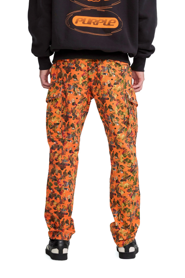 Purple Brand P503 CARGO PANT - Twill Terra Camo Orange