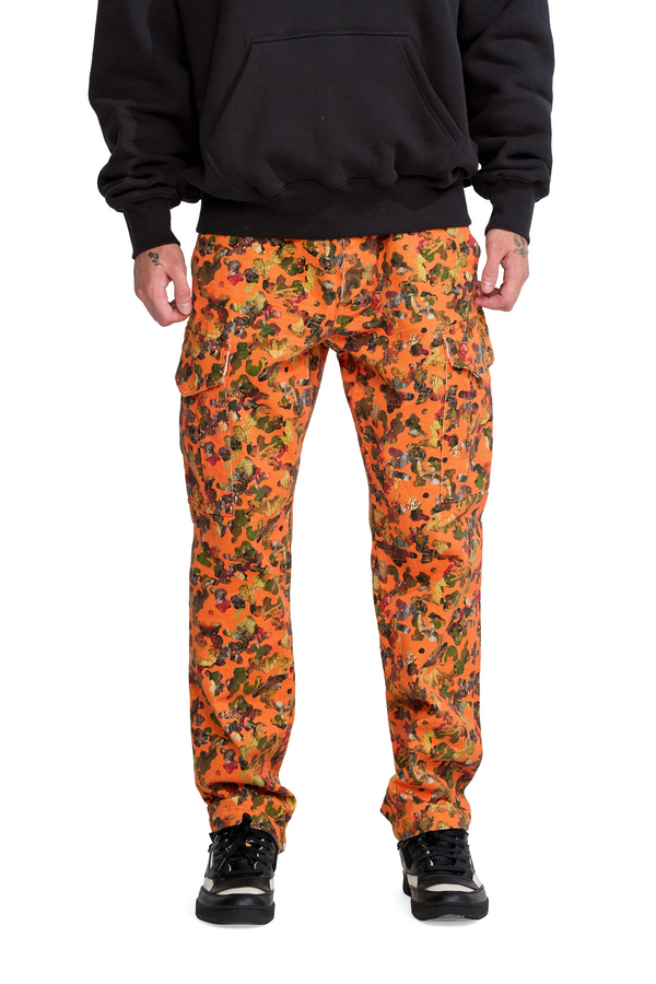 purple brand P503 CARGO PANT - Twill Terra Camo Orange
