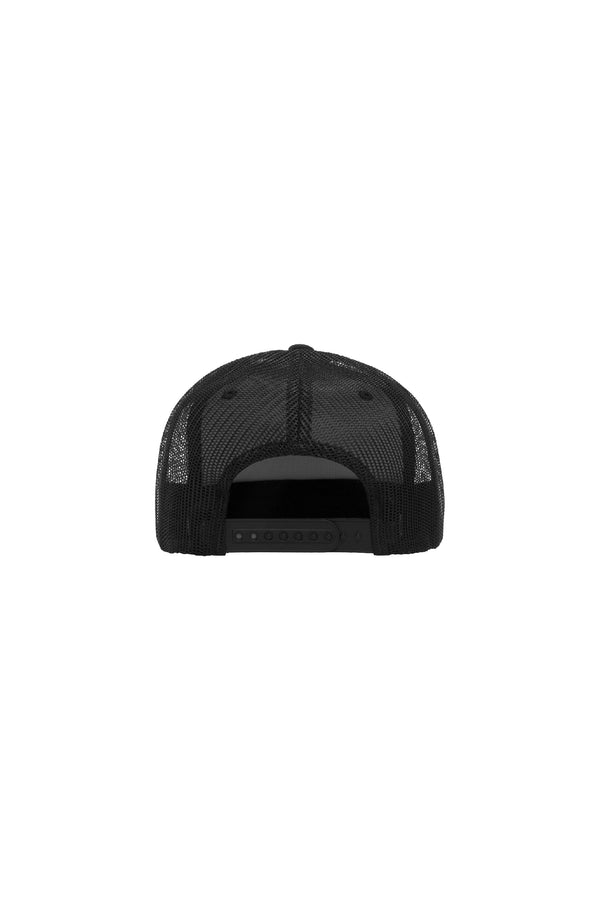 Purple Brand P902 5 Panel Foam Trucker 3D Hat Black