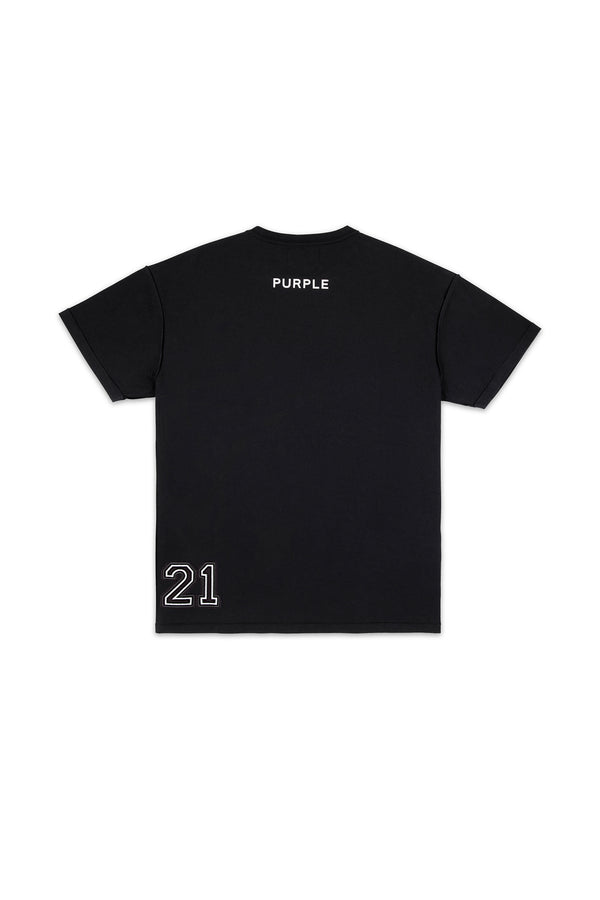 Purple Brand 4 Star Tee Black