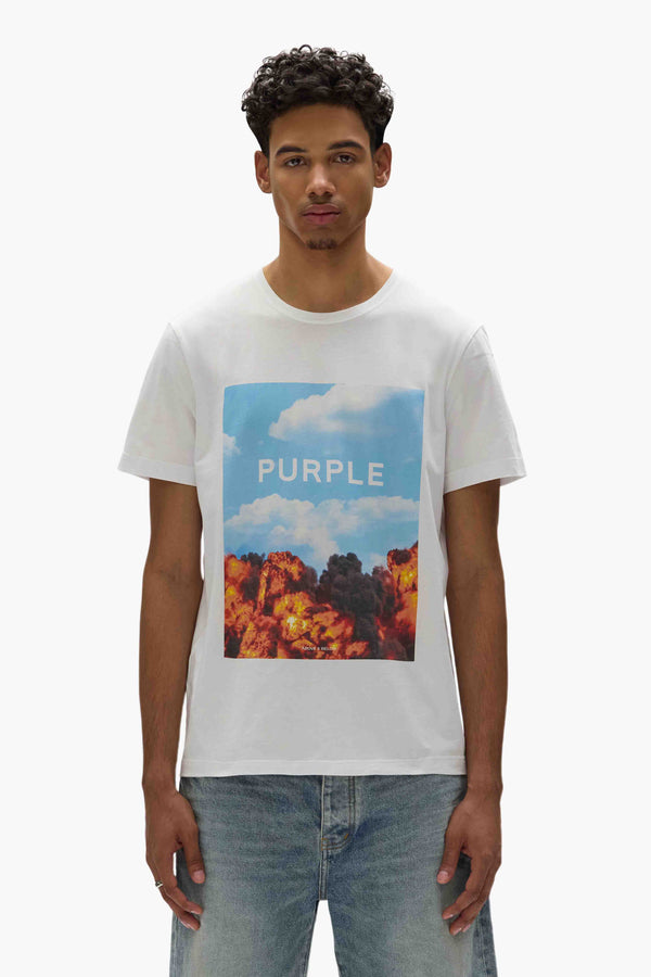 purple brand Above & Below Tee Light Indigo