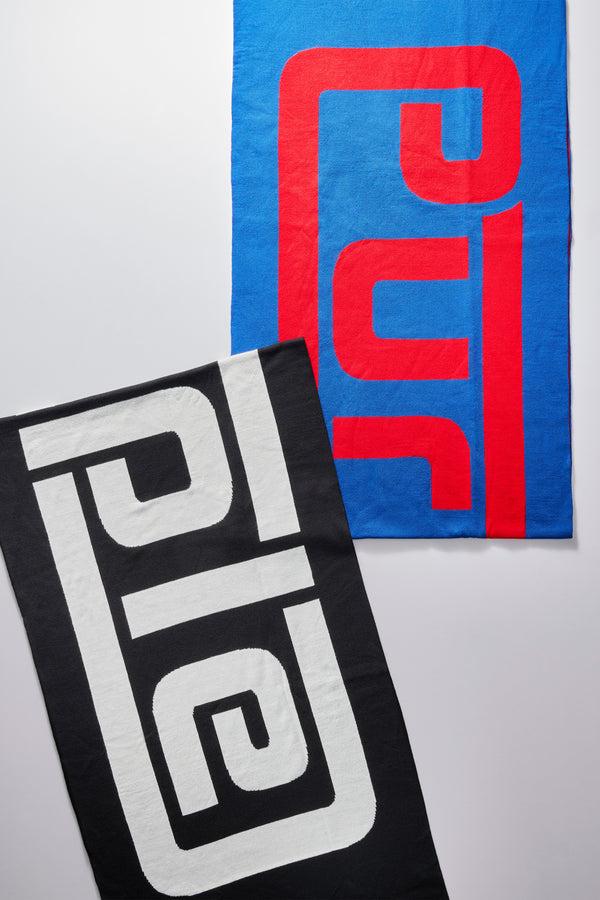 Purple Brand Acrylic Purple Brand Scarf Black