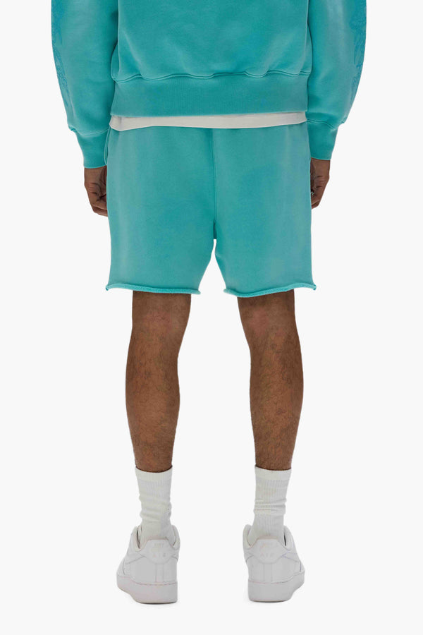 Purple Brand Arched Gothic Sweatshorts Blue