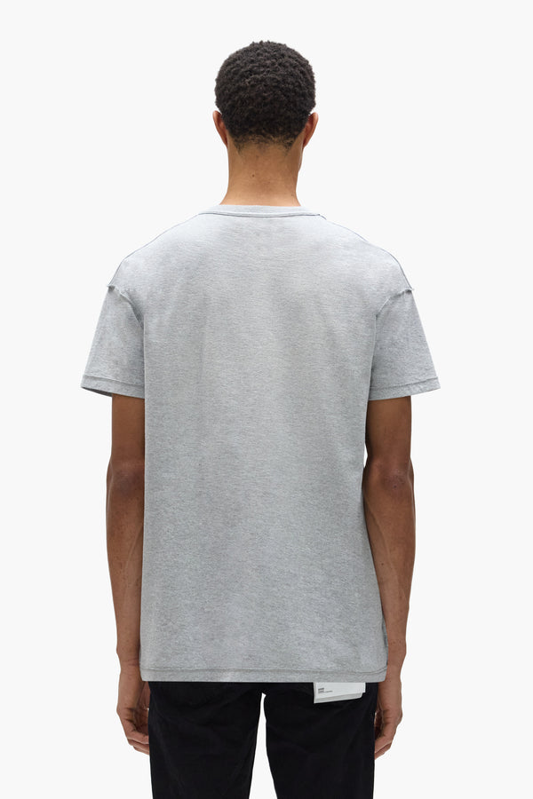 Purple Brand Arched Gothic Wordmark Tee Gray