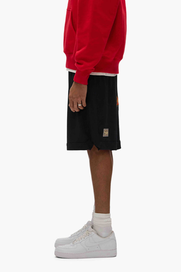 Purple Brand Atlanta Hawks Mesh Shorts Black