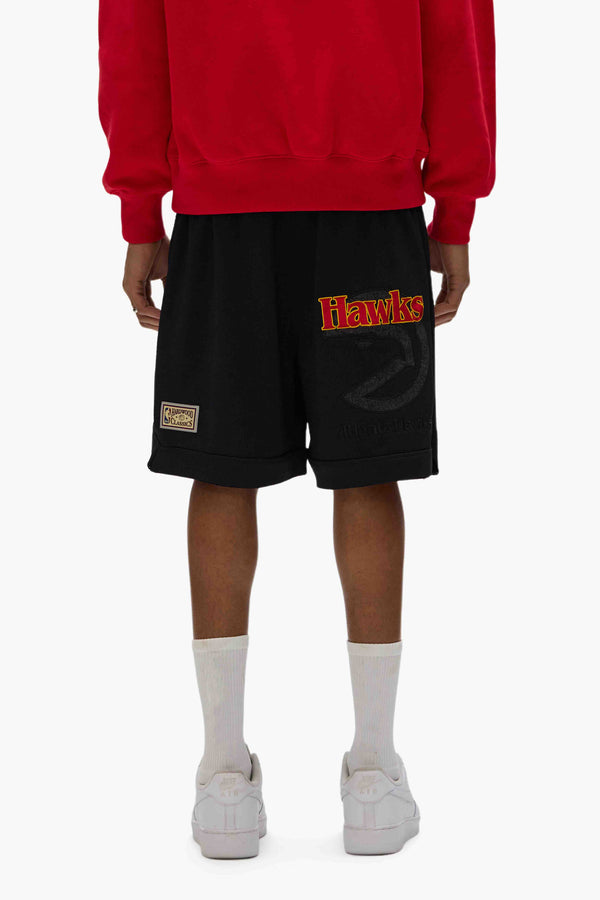 Purple Brand Atlanta Hawks Mesh Shorts Black