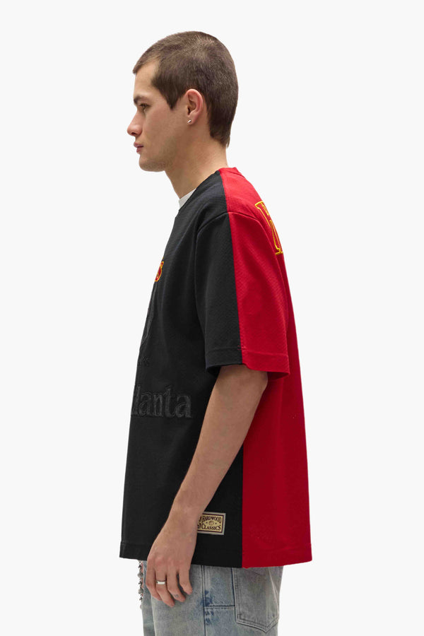 Purple Brand Atlanta Hawks Mesh Tee Black & Red