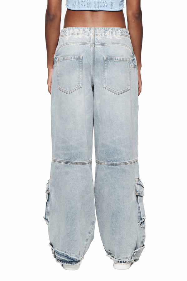 Purple Brand Baggy Aviator Hotfix Light Indigo