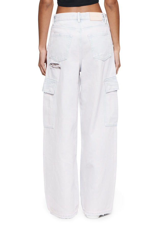 Purple Brand Baggy Cargo Overdye Off White