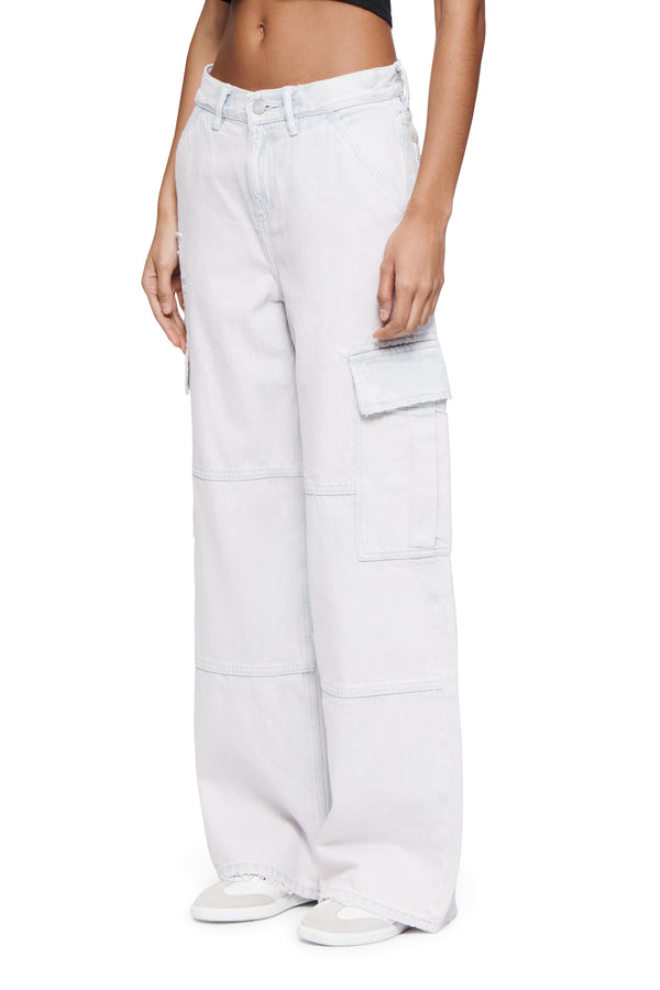 Purple Brand Baggy Cargo Overdye Off White