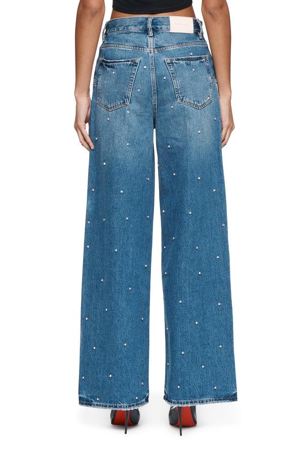 Purple Brand Baggy Rhinestone Vintage Mid Indigo