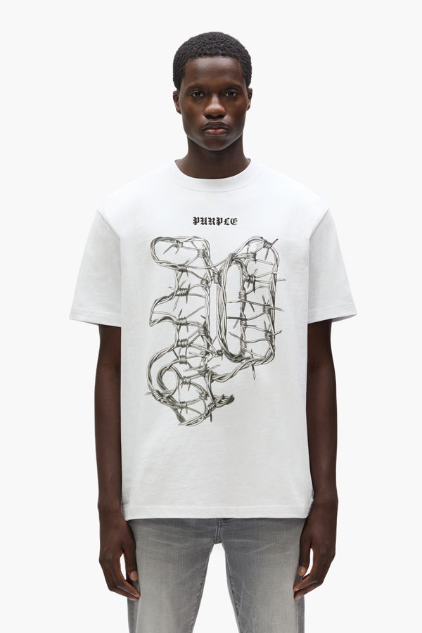 purple brand Barbed Tee Light Indigo