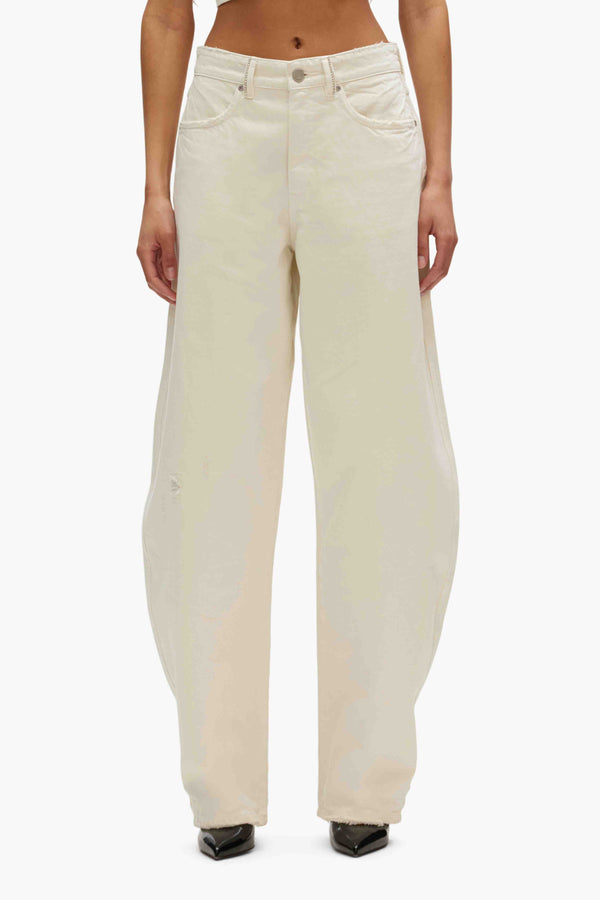 purple brand Barrel Fit Jean Off White