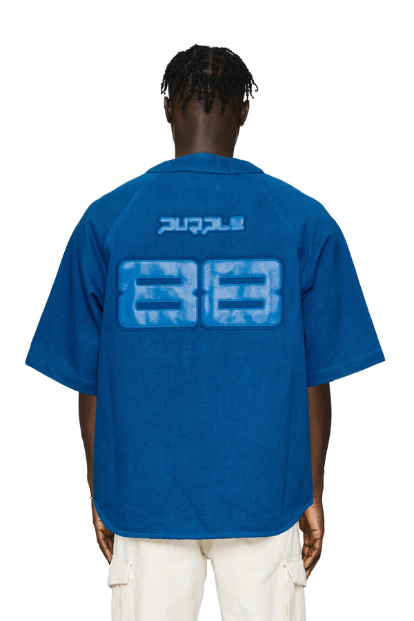 Purple Brand Baseball Shirt Blue