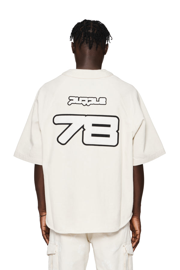 Purple Brand Baseball Shirt Off White