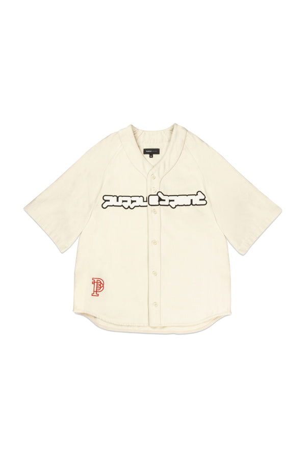 Purple Brand Baseball Shirt Off White