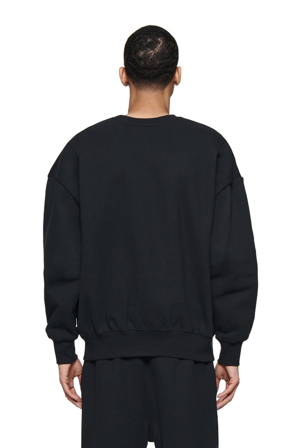 Purple Brand Basic Crewneck Sweater Black