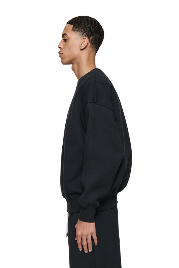 Purple Brand Basic Crewneck Sweater Black
