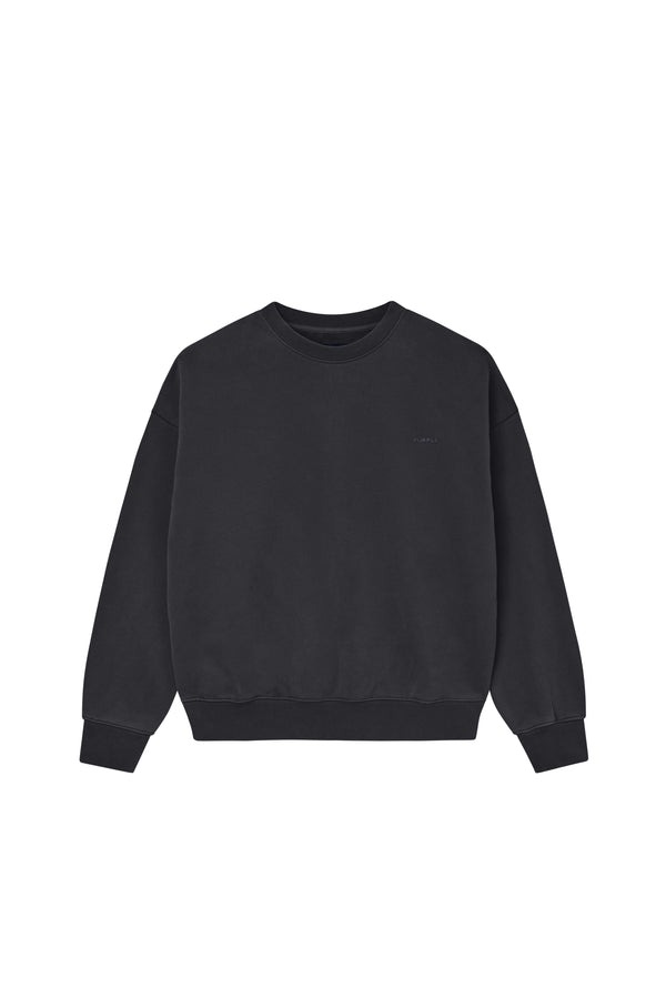 purple brand Basic Crewneck Sweater Black