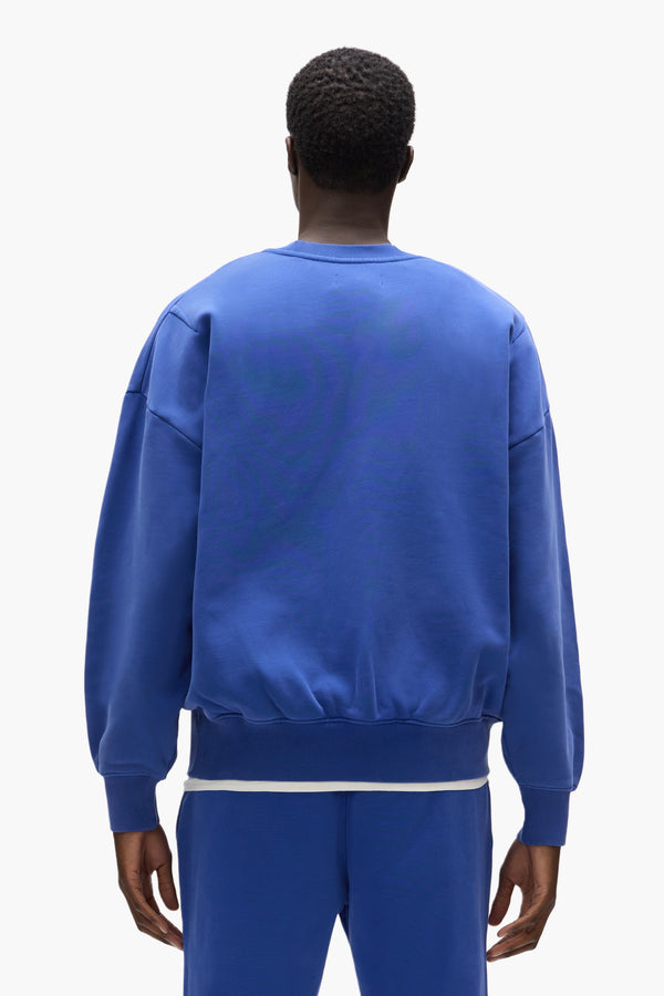 Purple Brand Basic Crewneck Sweater Blue