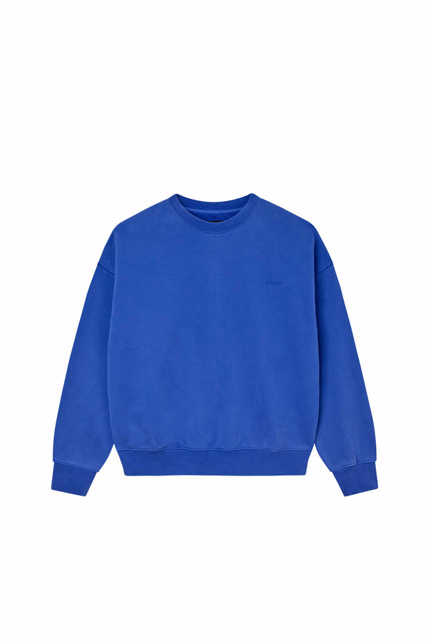 Purple Brand Basic Crewneck Sweater Blue