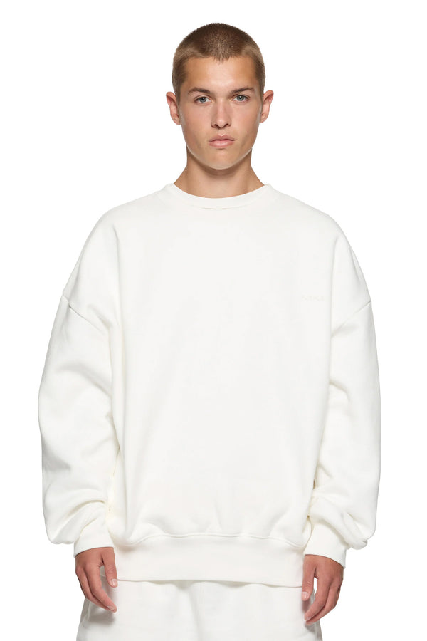 Purple Brand Basic Crewneck Sweater Ivory