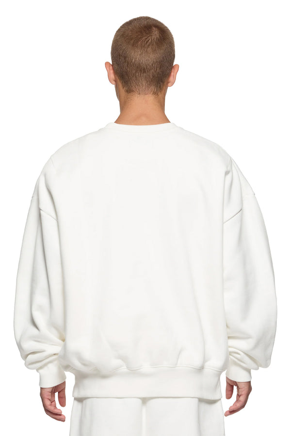 Purple Brand Basic Crewneck Sweater Ivory