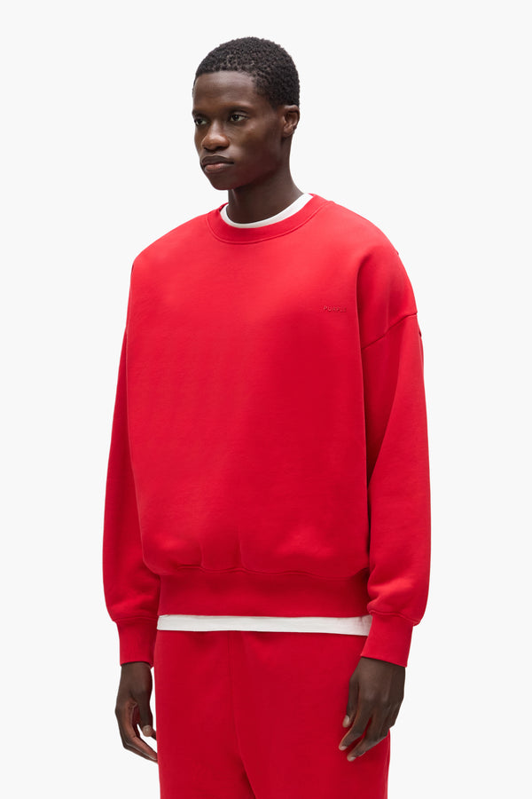 Purple Brand Basic Crewneck Sweater Red