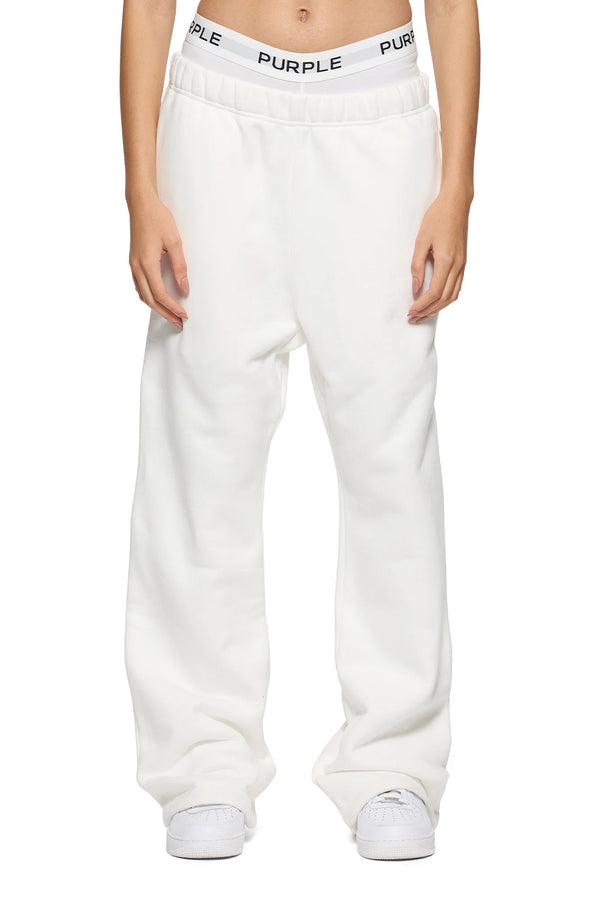 Purple Brand Basic Flared Sweatpant Ivory
