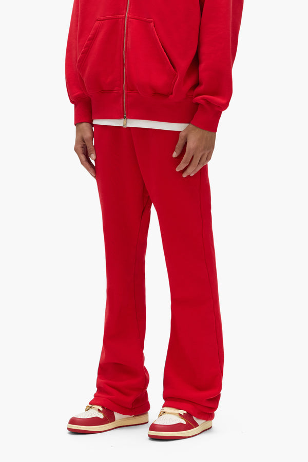 Purple Brand Basic Flared Sweatpant Red