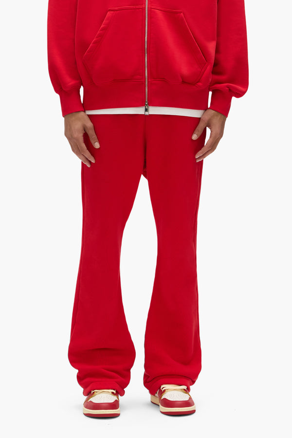 purple brand Basic Flared Sweatpant Red