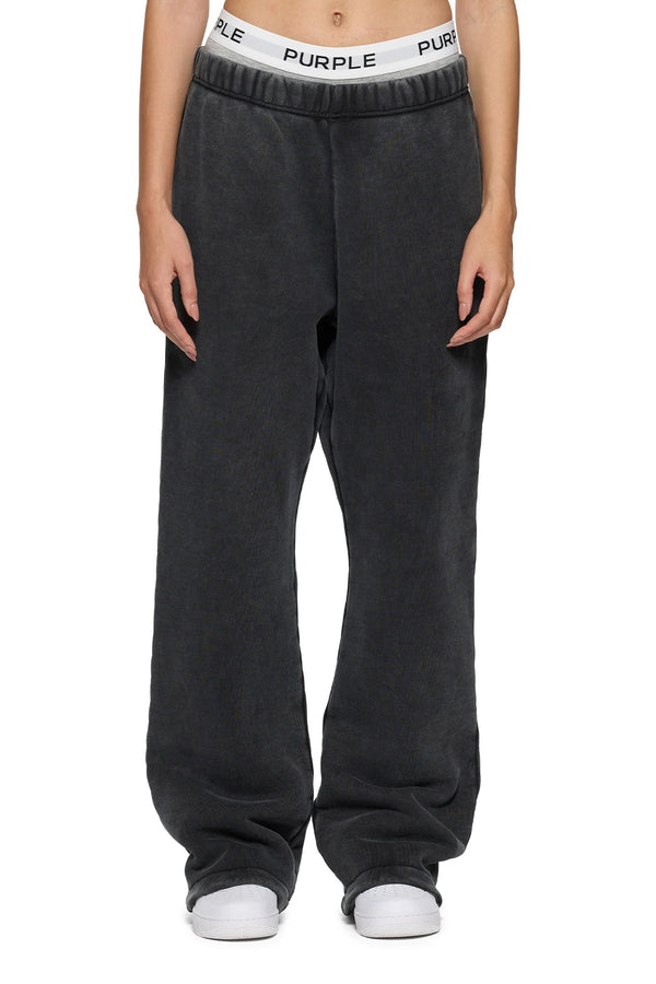 Purple Brand Basic Flared Sweatpant Washed Black