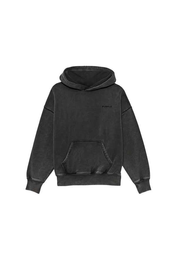 purple brand Basic Hoodie Washed Black