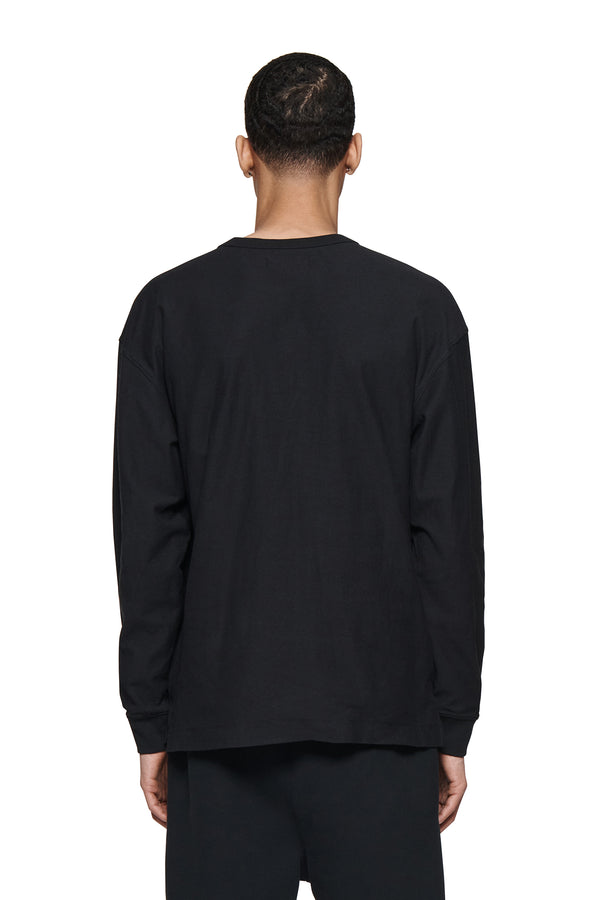 Purple Brand Basic Long Sleeve Tee Black
