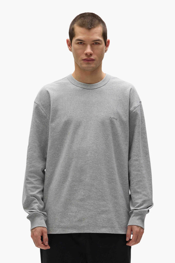 Purple Brand Basic Long Sleeve Tee Gray