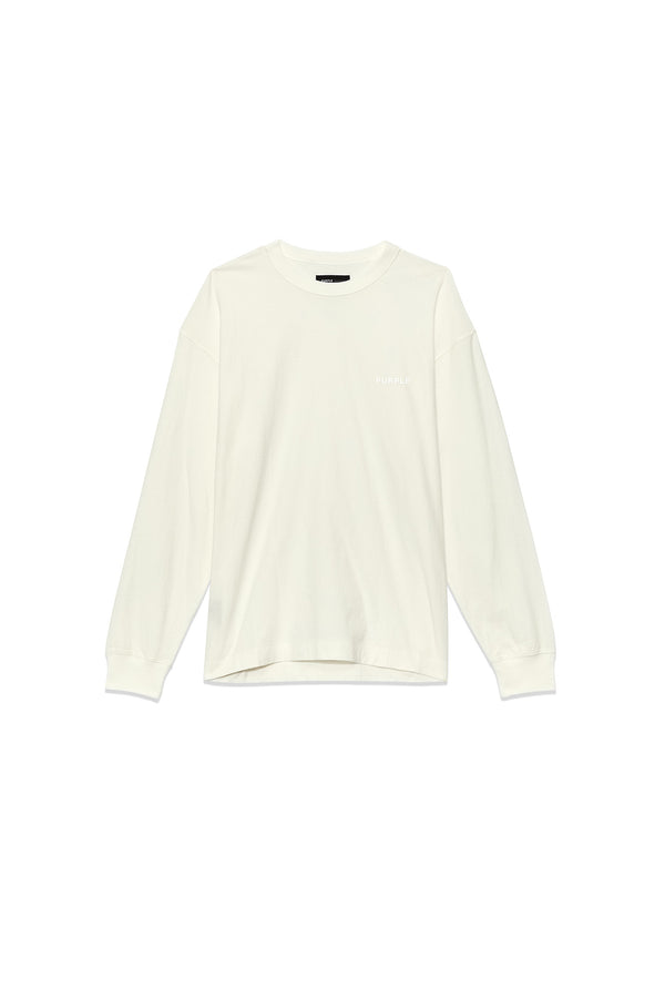 purple brand Basic Long Sleeve Tee Ivory