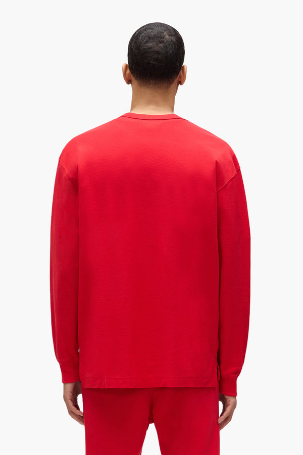 Purple Brand Basic Long Sleeve Tee Red