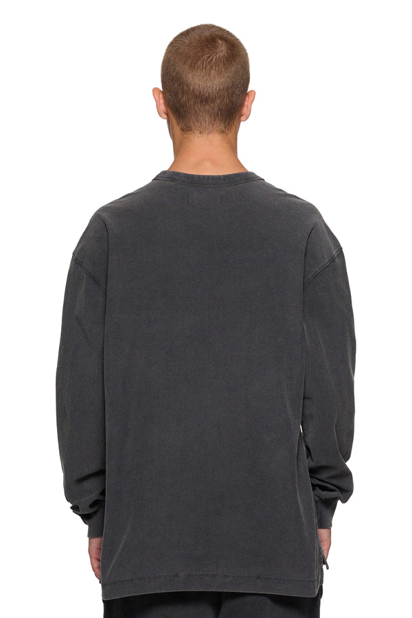 Purple Brand Basic Long Sleeve Tee Washed Black