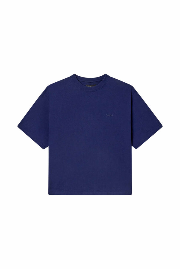 purple brand Basic Oversized Tee Navy