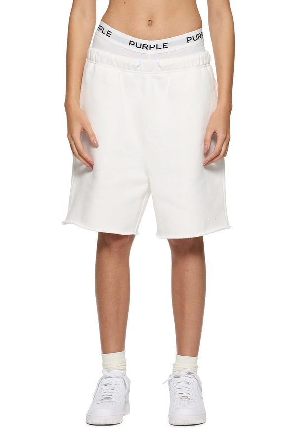 Purple Brand Basic Sweatshort Ivory